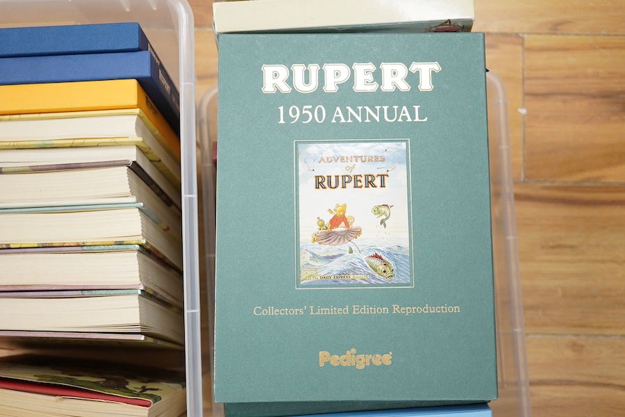 Rupert - Rupert Annuals - Collectors' Limited / Facsimile Editions. mostly coloured pictorial boards and most in their slipcase with coloured and mounted illus., coloured titles and illus. throughout, most with certifica